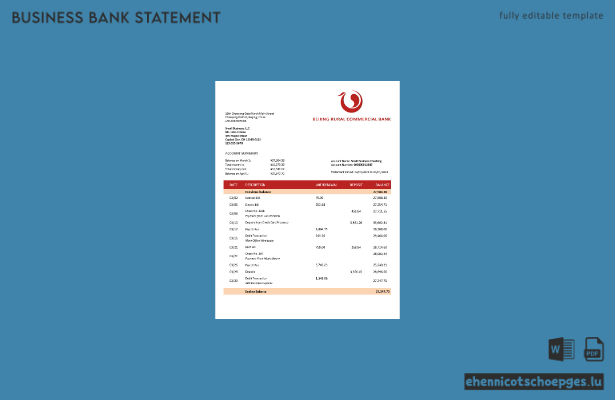 Beispiel für die Unternehmenserklärung der Beijing Rural Commercial Bank (Word- und PDF-Datei)
